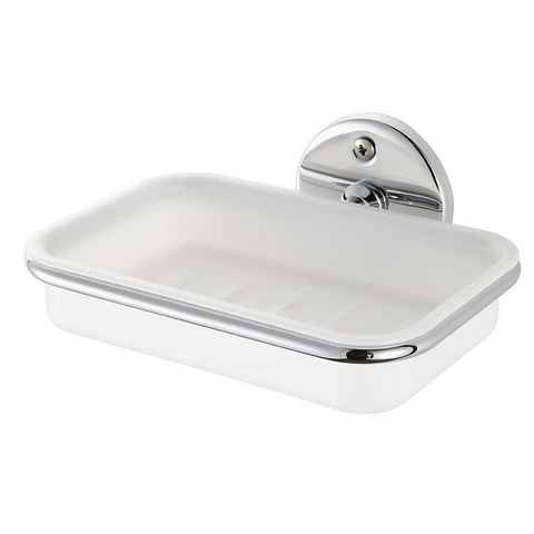 Haceka Support de savon standard avec insert amovible blanc chrome GA73844