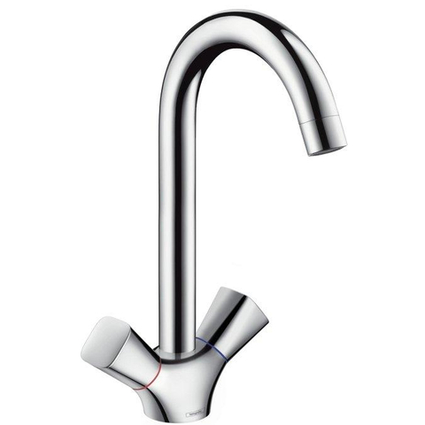 Hansgrohe Logis M31 - 1 gats keukenkraan - met hoge - draaibare uitloop - hoogglans chroom 0605664