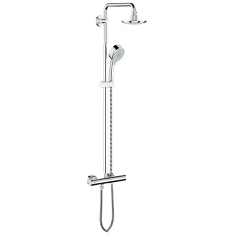 Grohe Tempesta Cosmopolitan 160 opbouw regendoucheset – thermostatisch – Ø16 cm hoofddouche – glijstang 113 cm – chroom 0442241