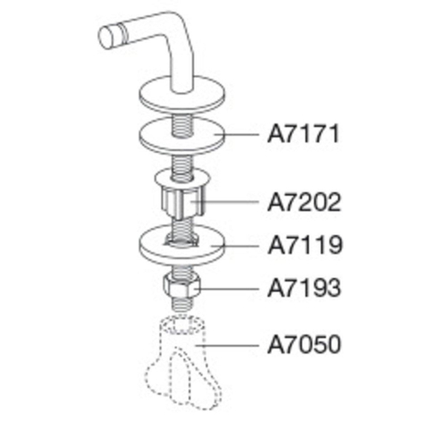 Pressalit Charnière fixe Na SW99570
