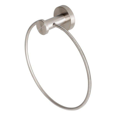 Geesa Nemox Stainless Steel handdoekring - 18.3x20x6cm - geborsteld roestvrijstaal - RVS GA70641