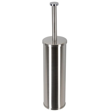 Geesa Nemox Toiletborstel Stainless Steel Closetborstelgarnituur wandmontage - witte borstelkop - geborsteld 0653456