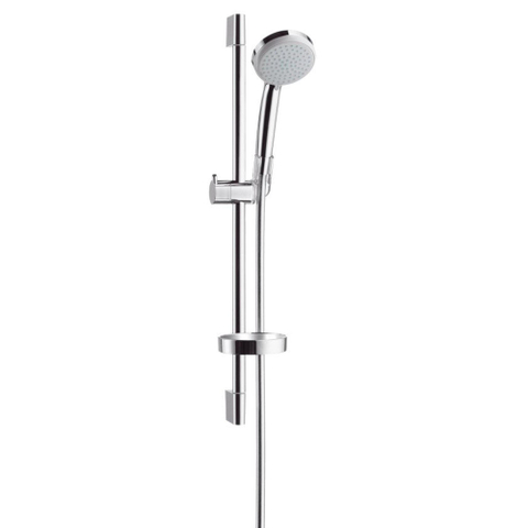 Hansgrohe Croma 100 Unica C glijstangset - met handdouche Croma - 100 Vario - 65cm - 9.4l min - ecosmart - hoogglans chroom 0450651
