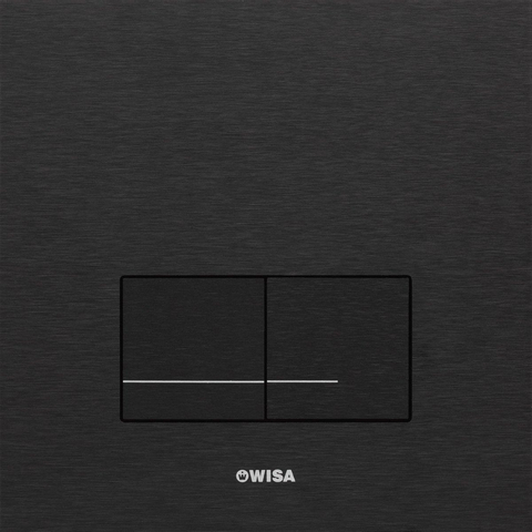 Wisa XS Panneau de commande - carré - 16x16x1 - double chasse - acier - noir 0701539