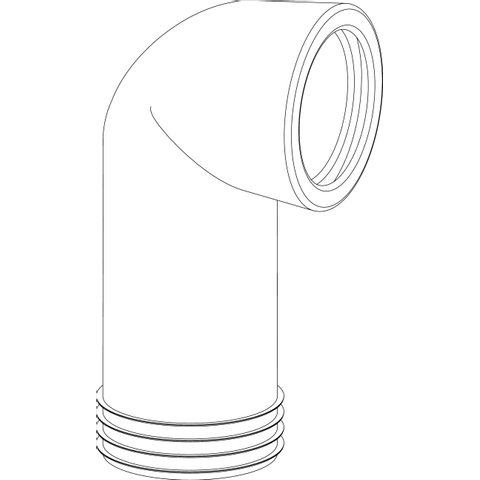 Wisa 301A closetbocht 110mm lengte 180mm 0770329
