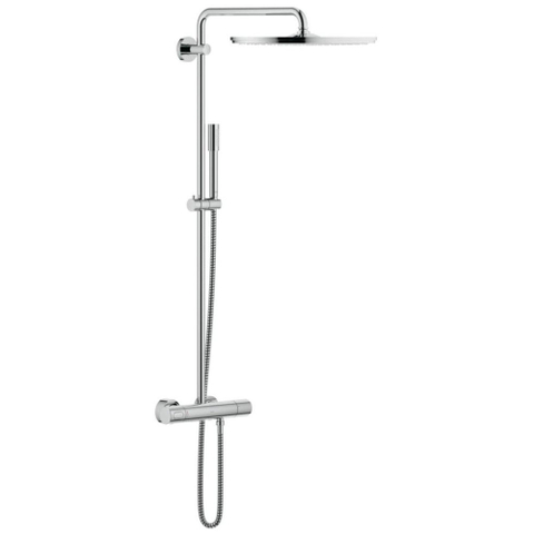 Grohe Rainshower Cosmopolitan Regendoucheset Opbouw - hoofddouche diameter 40cm - handdouche sena - thermostatisch - chroom 0467936