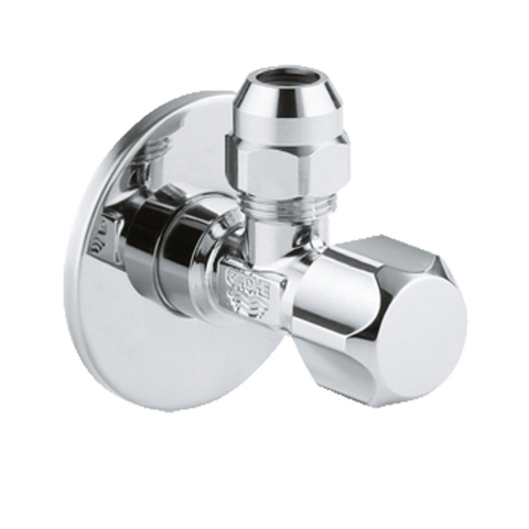 Grohe Hoekstopkraan - 1/2x3/8 inch - teflon dichtingsring op schroefdraad - chroom SW28955