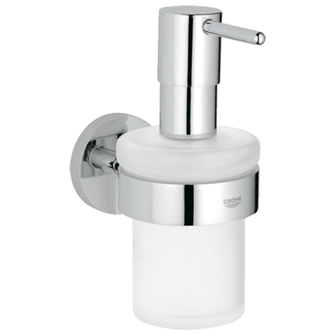GROHE Essentials Distributeur de savon - 160ml - avec support - montage mural - chrome 0438148