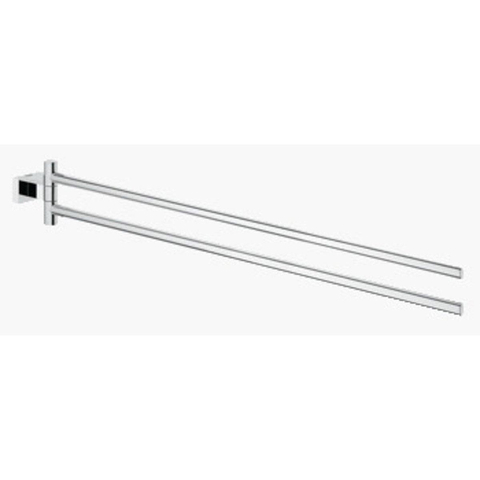GROHE Essentials Cube Porte-serviettes - 43,9cm - double - pivotant - chromé 0438173
