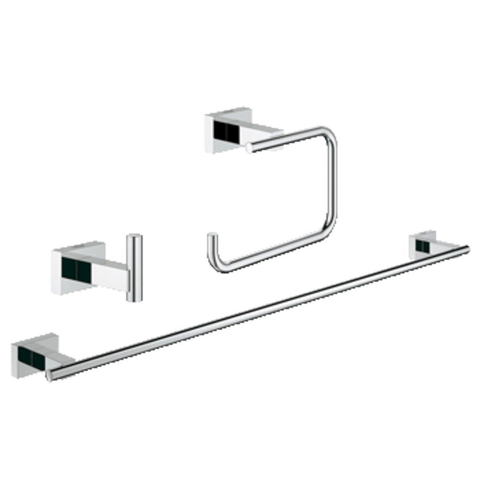 GROHE Essentials Cube ensemble d’accessoires 3 en 1 chrome 0438178