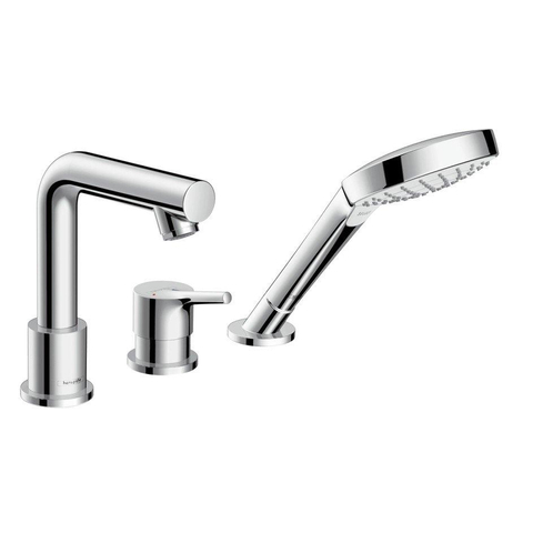 Hansgrohe Talis S Afdekset - 3 gats badrandcombinatie - hoogglans chroom SW31793