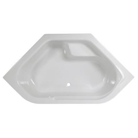 Wisa Anzio baignoire acrylique hexagonale 145x145x44,5cm blanc 0790149