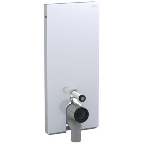Module Geberit Monolith pour WC sur pied h114 verre blanc-aluminium SW278387
