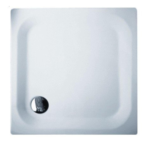 Bette Super Vlak Receveur de douche Acier émaillé 90x90x2.5cm Carré Blanc 0360563