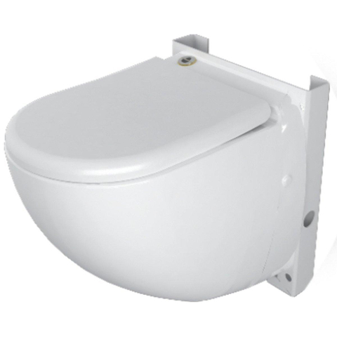 Sanibroyeur Sanicompact Comfort WC suspendu broyeur – chasse 1,8/3 litres – avec abattant – blanc 0620213