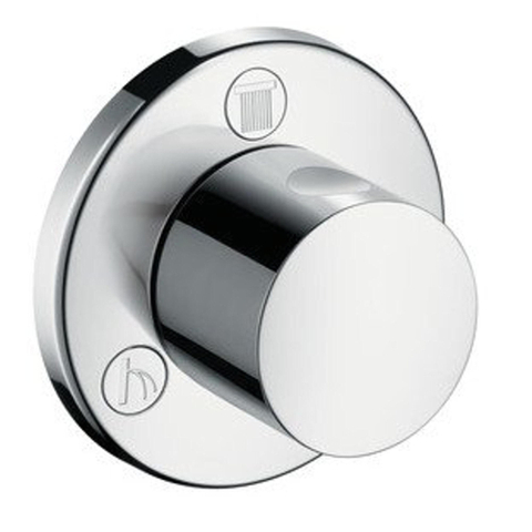 Hansgrohe Ecostat S Universeel - afbouwdeel - voor inbouw Quattro omstelkraan Trio stop en omstelkraan - hoogglans chroom 0450283