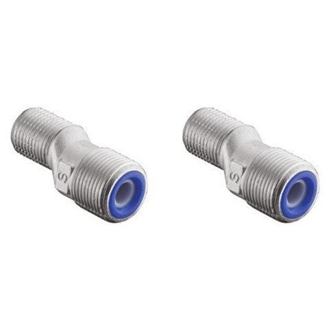 Hansgrohe S koppelingen per paar 1/2 x3/4 - hoogglans chroom 0450833