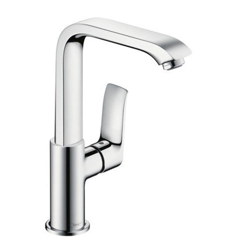 Hansgrohe Metris Wastafelkraan - met hoge - draaibare uitloop - met waste - hoogglans chroom 0450929