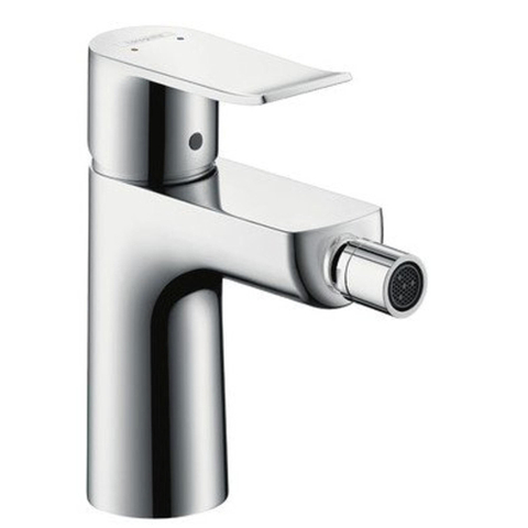 Hansgrohe Metris Eengreeps bidetmengkraan - met trekwaste - hoogglans chroom 0450934