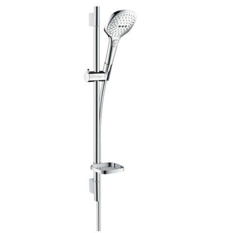 Hansgrohe Raindance Select E Doucheset - 120 - 3jet - met Unica - glijstang 65 cm en zeepschaal - hoogglans chroom GA20100