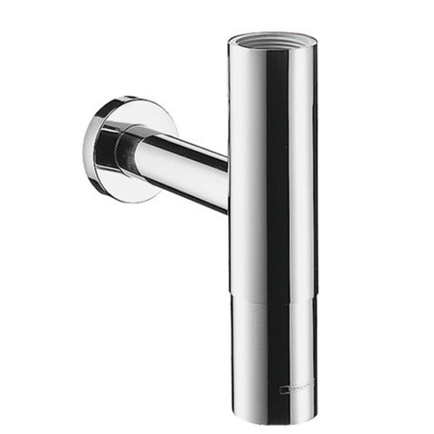 Hansgrohe Flowstar Premium verstelbare designbekersifon 5/4 met muurbuis - met rozet - hoogglans chroom 0457345