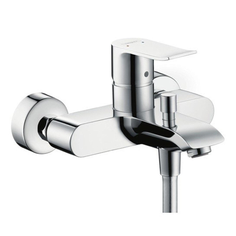 Hansgrohe Metris Badkraan - met omstel en koppelingen - hoogglans chroom 0450938