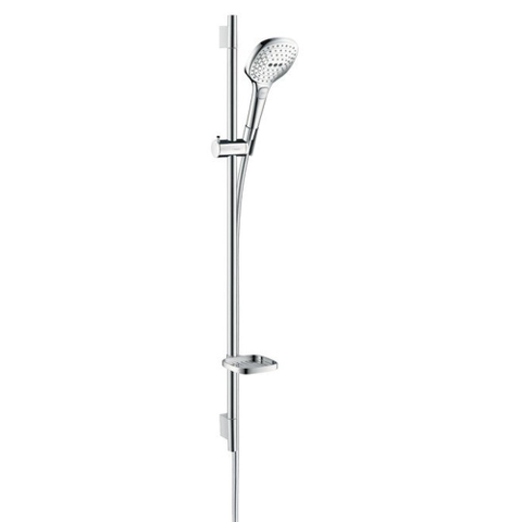 Hansgrohe Raindance Select E Doucheset - 120 - 3jet - met Unica - glijstang 90 cm en zeepschaal - hoogglans chroom GA15949