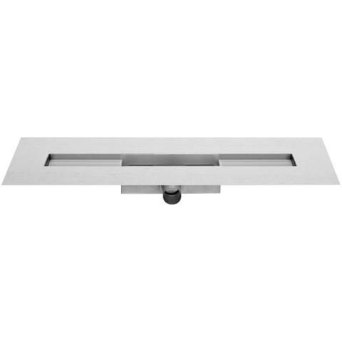 Easy Drain Modulo TAF low douchegoot - 70x6.7cm - met vloerflens - Waterslot: 50mm- RVS geborsteld OUTLETSTORE STORE44489