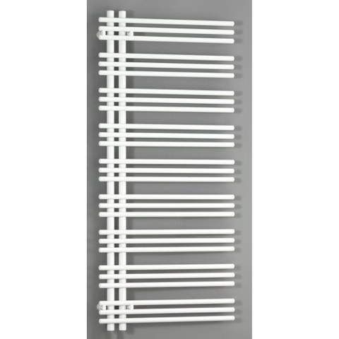 Zehnder yucca radiateur sèche-serviettes 173.6x47.8cm 686watt acier blanc brillant SW68259