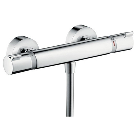 Hansgrohe Ecostat Comfort Douchekraan - thermostatisch - zonder omstel - met koppelingenHOH=15cm - thermostaat - hoogglans chroom 0605508