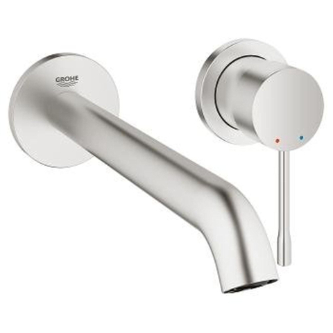 Grohe Essence New Wastafelkraan Inbouw - uitloop 23cm - L-size - Supersteel (RVS) SW73262