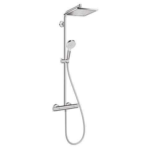Hansgrohe Crometta e Showerpipe - 240 - 1jet - ecosmart - met thermostaat - hoogglans chroom SW73207