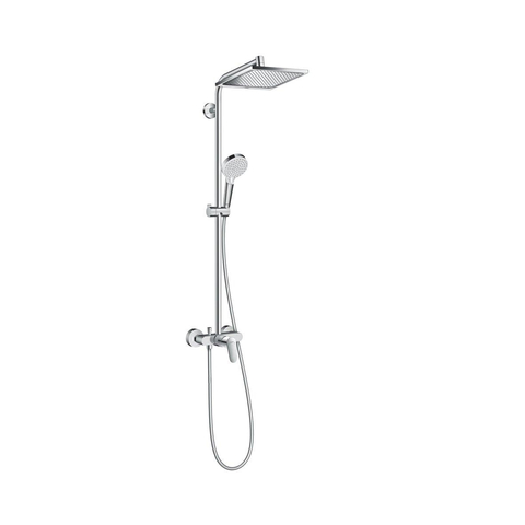 Hansgrohe Crometta e 240 - 1jet - showerpipe - met douchekraan - hoogglans chroom SW73208