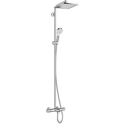 Hansgrohe Crometta e 240 - 1jet - showerpipe - met bad - thermostaat - hoogglans chroom SW73206