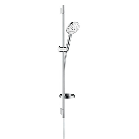 Hansgrohe Raindance Select S Doucheset - 120 - 3jet - met Unica - glijstang 90 cm en zeepschaal wit/chroom - wit chroom GA96534