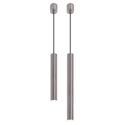 Looox Light collection hanglamp - 25&40cm - set van 2 - led - RVS geborsteld SW73179