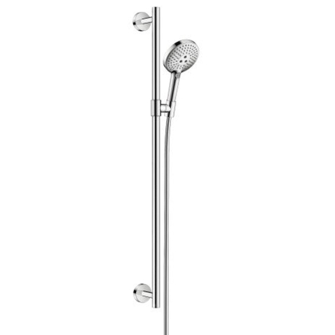 Hansgrohe Raindance Select S Doucheset - 120 - 3jet - met Unica S Puro - glijstang 90cm - hoogglans chroom SW66604