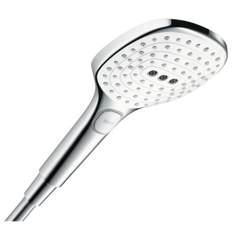 Hansgrohe Raindance Select E - select - 120 - 3jet - handdouche - wit chroom 0450922
