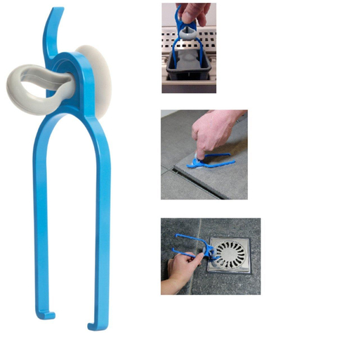 Van den Berg crochet multiple pour le retrait du siphon, de la grille etc. plastique bleu (5015) SW55362
