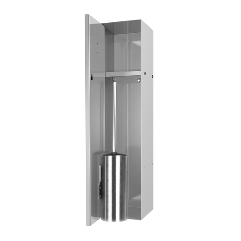 Looox Closed closetborstelgarnituur - tegelbaar - rvs geborsteld SW76087