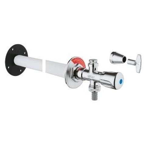 GROHE Eggemann vorstvrije gevelkraan 1/2 verstelbaar 17 50cm chroom 0439690