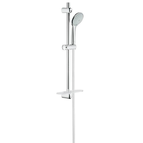 GROHE Euphoria 110 Duo Glijstangset - 60cm - ronde handdouche - 2 straalsoorten - gladde doucheslang - met zeepschaal - chroom 0441969