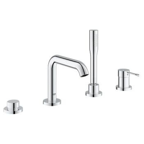 GROHE Essence New Set de finition pour robinet de bain sur gorge encastré 4 trous avec inverseur bec douchette à main et flexible 200cm chrome 0442594