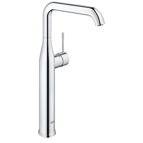 GROHE Essence New Robinet lavabo rehaussé 1 trou XL size avec bec haut et tournant et corps lisse EcoJoy cartouche 28mm chrome 0442578