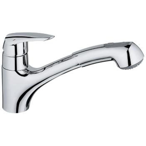 GROHE Eurodisc Robinet de cuisine avec douchette extractible chrome 0437014