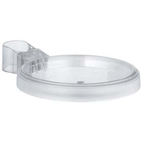 GROHE Relexa Porte-savon - pour barre de douche - rond - transparent 0430197