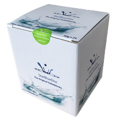 Starbluedisc toiletblokjes jaarverpakking a 24 stuks groen GA81652