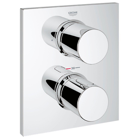 GROHE Grohtherm F set de finition robinet encastré - thermostatique - avec inverseur - chromé 0437908
