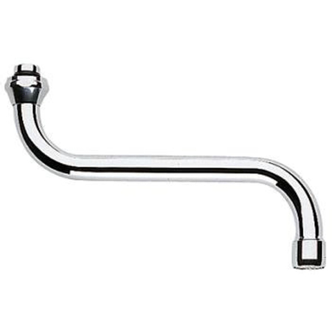 Grohe Draaibare S-uitloop - met straalregelaar - 3/4 inch - 150mm - chroom 0430455