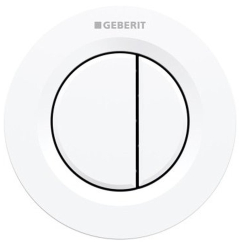 Geberit Type01 afstandsbediening pneumatisch - voor 2-toets spoeling - 9.5x9.5cm - wit GA14317